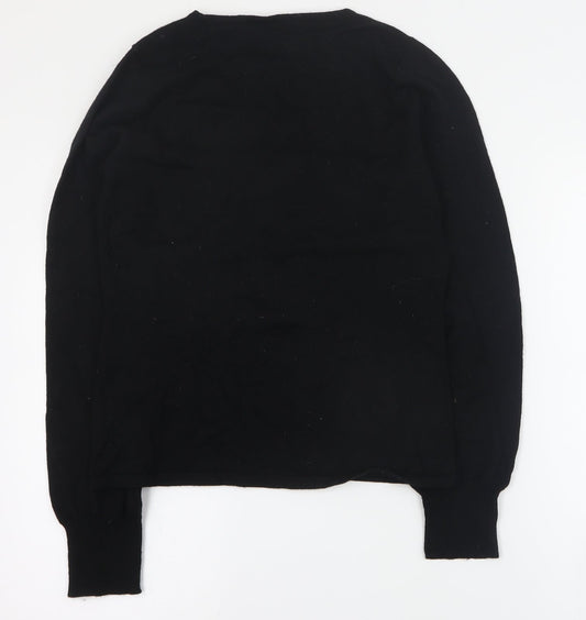 Womens UK Size M Marks and Spencer Black Pullover Jumper
