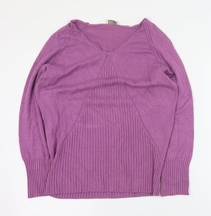 Womens UK Size M CC Purple Pullover Jumper