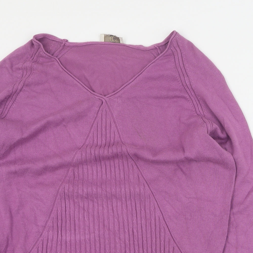 Womens UK Size M CC Purple Pullover Jumper