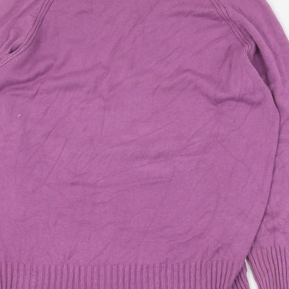 Womens UK Size M CC Purple Pullover Jumper