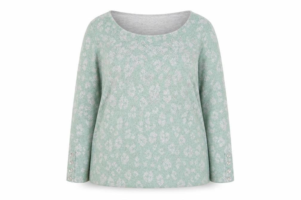 Womens UK Size 16 Love Leisure Green Pullover Jumper