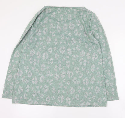 Womens UK Size 16 Love Leisure Green Pullover Jumper