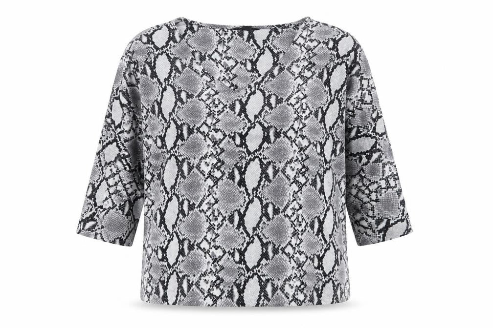 Womens UK Size 14 New Look Grey Basic T-Shirt