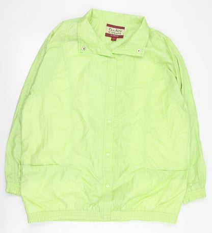 Tudor Court Womens Green   Pea Coat Coat Size XL  Snap