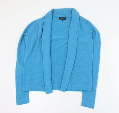 Womens UK Size 8 Papaya Blue Cardigan Jumper