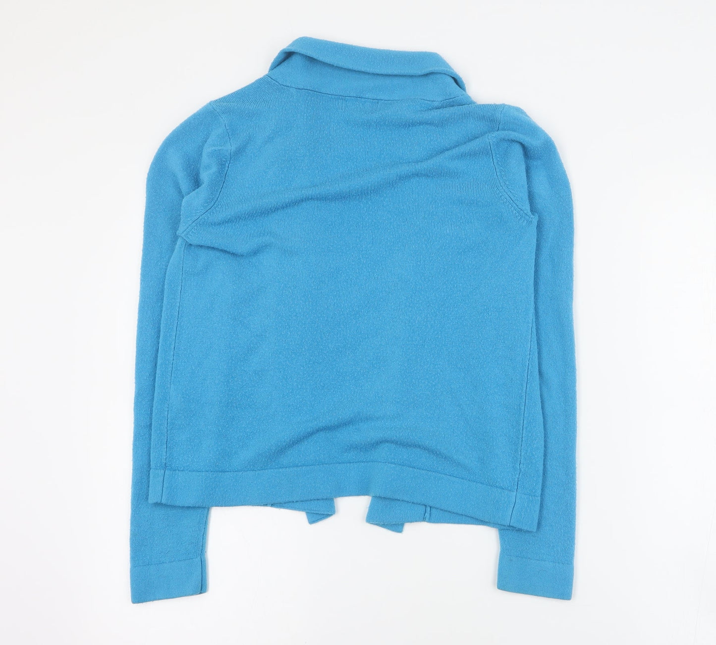 Womens UK Size 8 Papaya Blue Cardigan Jumper