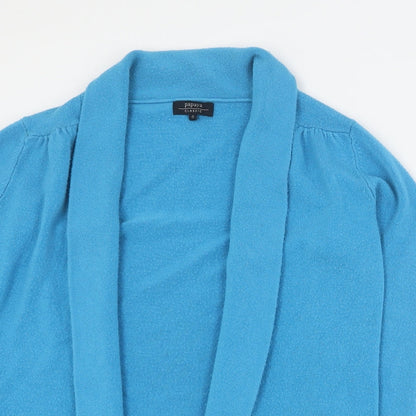 Womens UK Size 8 Papaya Blue Cardigan Jumper