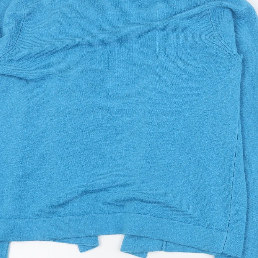 Womens UK Size 8 Papaya Blue Cardigan Jumper