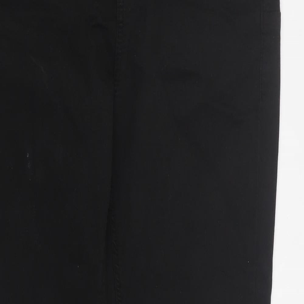 Pull & Bear Womens Black  Cotton Skinny Jeans Size 32 in L28 in Regular Zip
