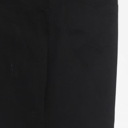 Pull & Bear Womens Black  Cotton Skinny Jeans Size 32 in L28 in Regular Zip