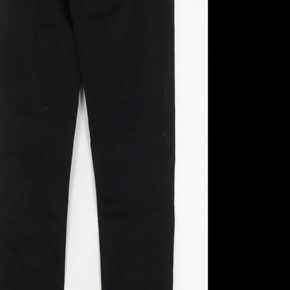 Miss Captain  Womens Black  Cotton Jegging Jeans Size 10 L32 in Regular