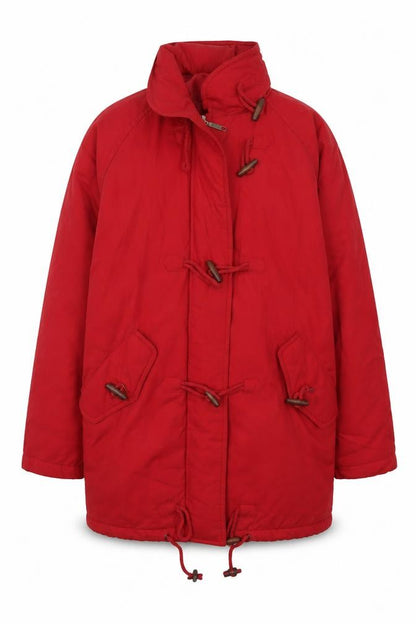 Womens UK Size 10 Essentials Red Overcoat