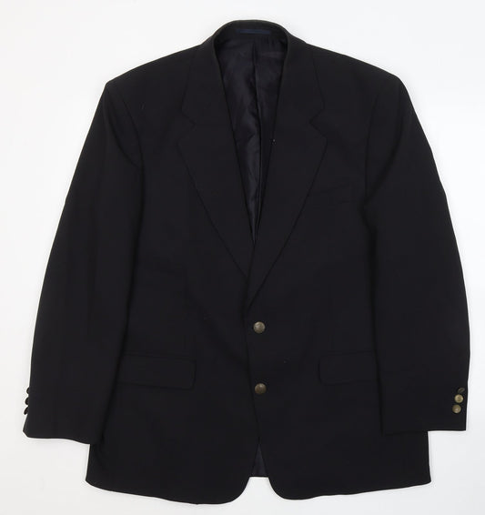 Mens UK Size L Greenwoods Classic Regular Black Suit Jacket