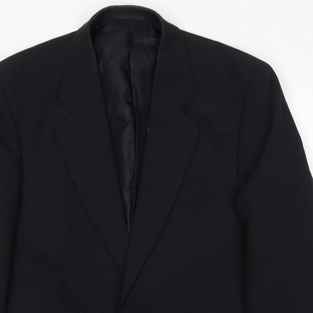 Mens UK Size L Greenwoods Classic Regular Black Suit Jacket