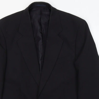 Mens UK Size L Greenwoods Classic Regular Black Suit Jacket