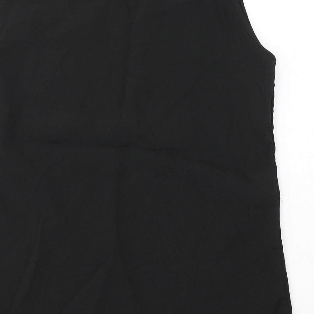 Womens UK Size 8 Exhibit Black Basic Blouse