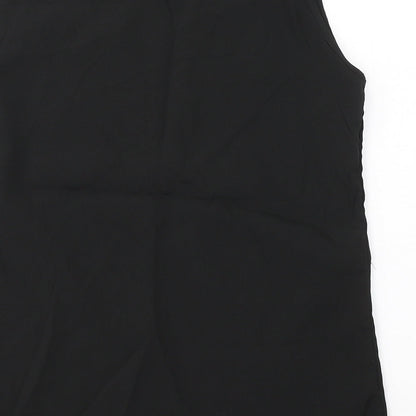 Womens UK Size 8 Exhibit Black Basic Blouse