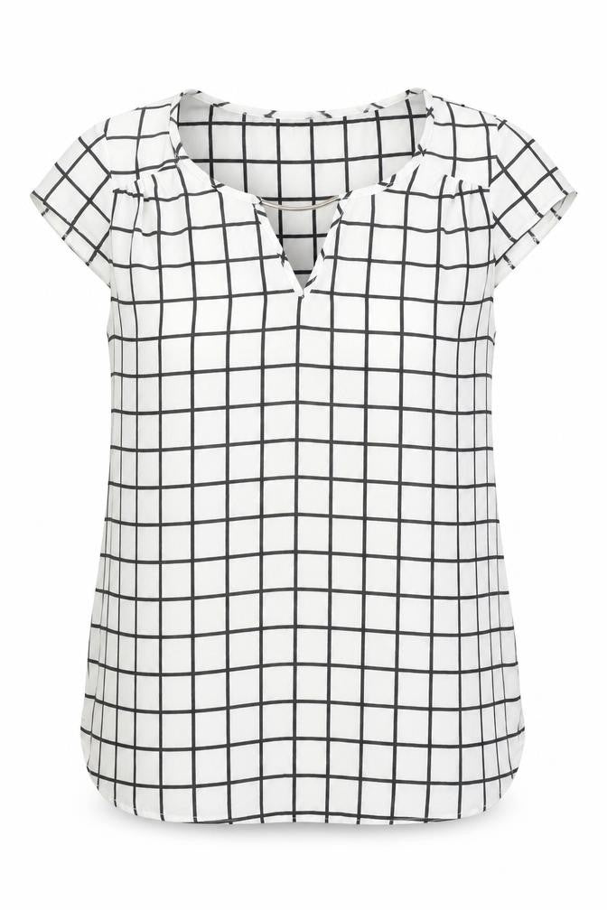 Womens UK Size 10 Atmosphere White Basic Blouse