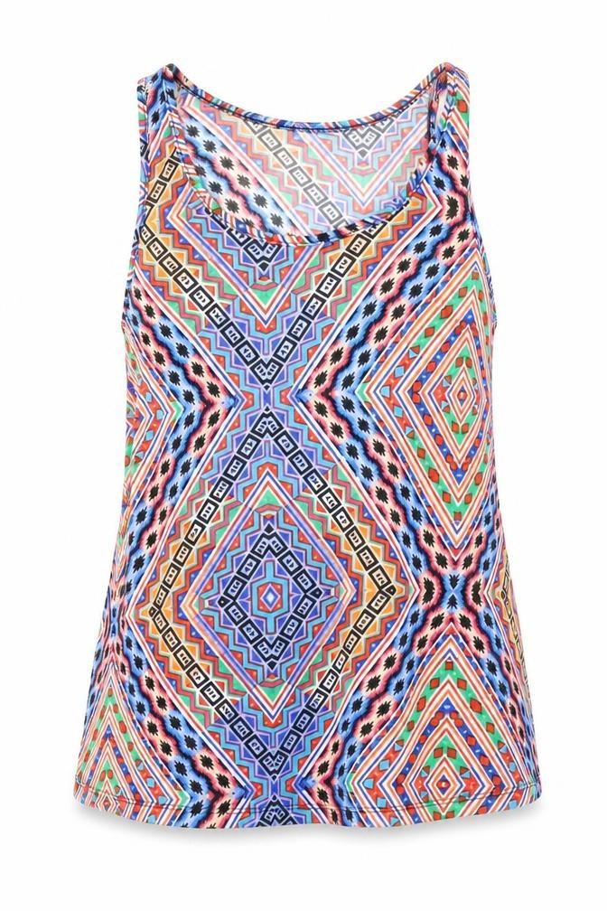 Womens UK Size 8 Atmosphere Multicoloured Basic Tank
