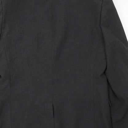 George Mens Grey  Polyester Jacket Suit Jacket Size 40