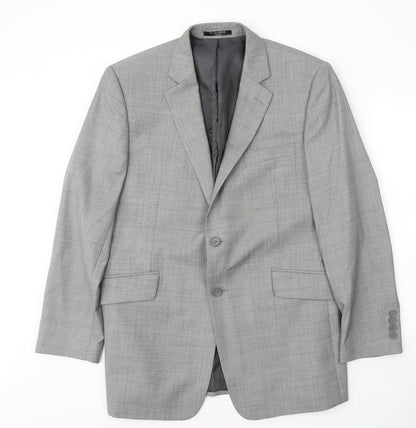 Mens UK Size 42 JACK REID Regular Grey Suit Jacket