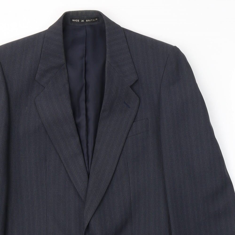 Mens UK Size 36 Greenwoods Regular Blue Suit Jacket