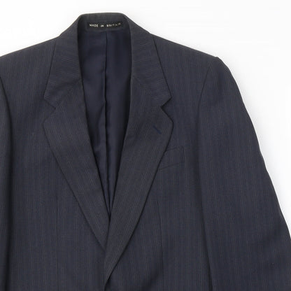 Mens UK Size 36 Greenwoods Regular Blue Suit Jacket