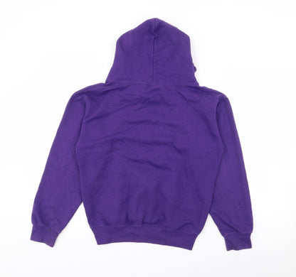 Tik Tok Girls Purple  Cotton Pullover Hoodie Size 9-10 Years
