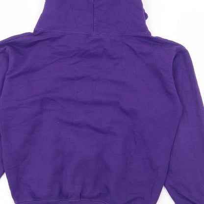 Tik Tok Girls Purple  Cotton Pullover Hoodie Size 9-10 Years