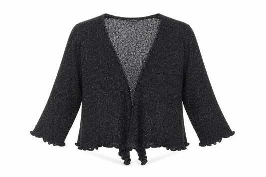 Womens UK Size One Size After Dark Black Cardigan Jumper