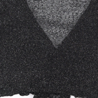 Womens UK Size One Size After Dark Black Cardigan Jumper