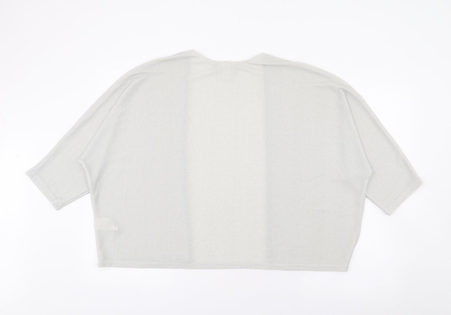 Womens UK Size M Monki Silver Cardigan Jumper
