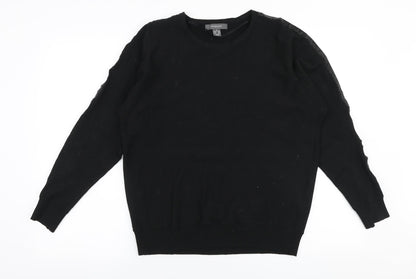 Primark Womens Black Round Neck  Polyester Pullover Jumper Size M