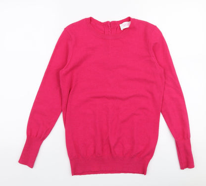 Womens UK Size XS Savoir Pink Pullover Jumper