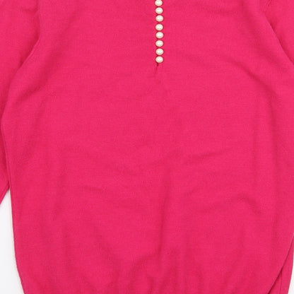 Womens UK Size XS Savoir Pink Pullover Jumper