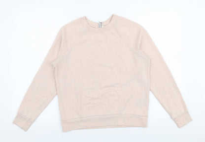 H&M Womens Pink  Polyester Pullover Sweatshirt Size S  Pullover