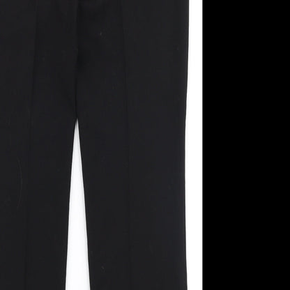 F&F Womens Black  Polyester Trousers  Size 12 L28 in Regular Zip