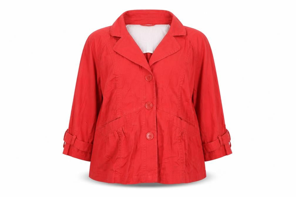 Marks & Spencer Womens Red   Jacket  Size 16  Button
