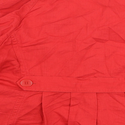 Marks and Spencer Womens Red   Jacket  Size 16  Button
