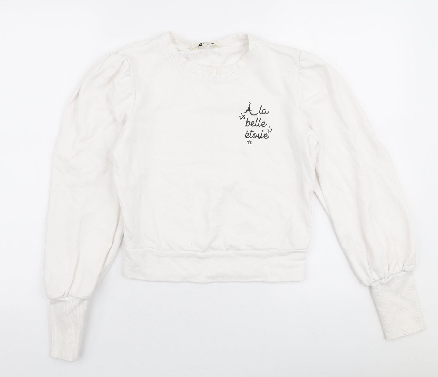 Miss Selfridge Womens White  100% Cotton Pullover Sweatshirt Size 6  Pullover - A la belle etoile