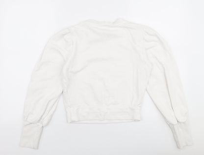 Miss Selfridge Womens White  100% Cotton Pullover Sweatshirt Size 6  Pullover - A la belle etoile