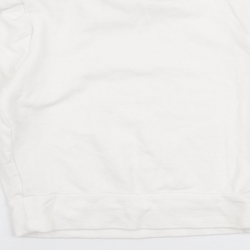 Miss Selfridge Womens White  100% Cotton Pullover Sweatshirt Size 6  Pullover - A la belle etoile