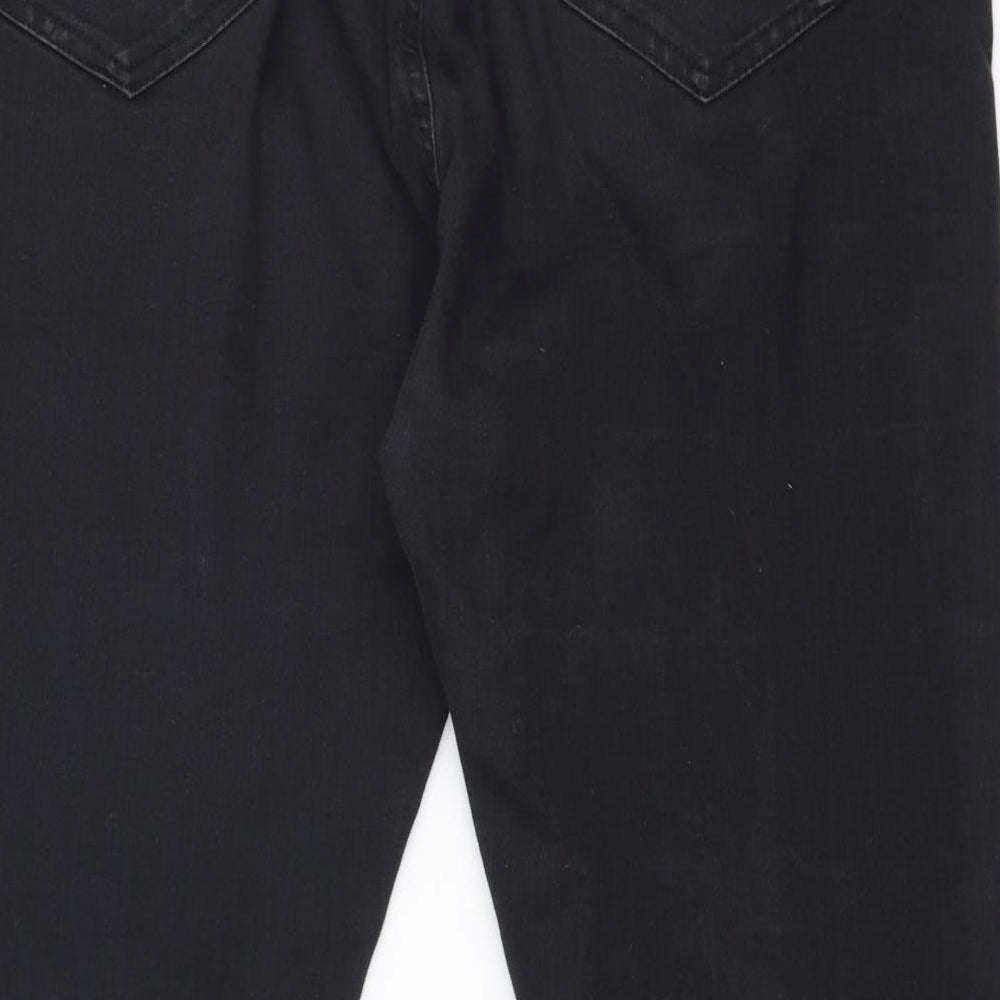 Label Be Womens Black  Cotton Skinny Jeans Size 18 L28 in Slim Zip