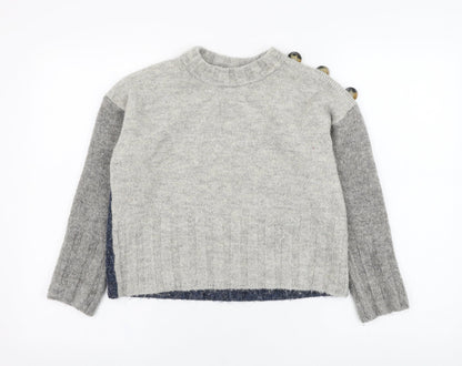 Womens UK Size M Marks and Spencer Grey Pullover Jumper