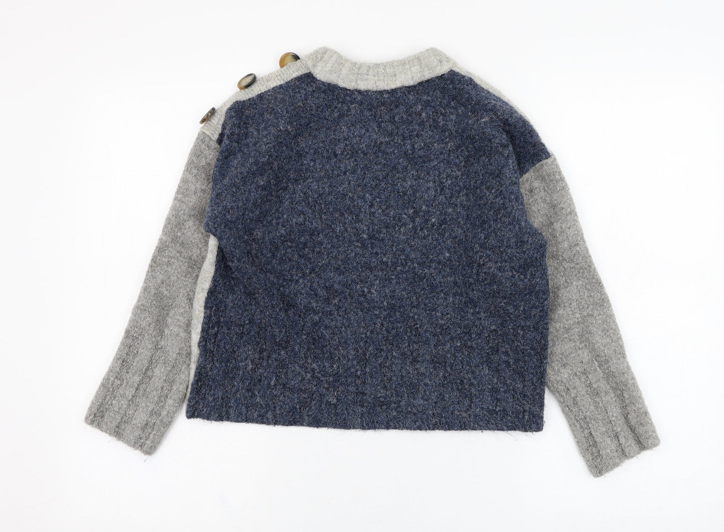 Womens UK Size M Marks and Spencer Grey Pullover Jumper