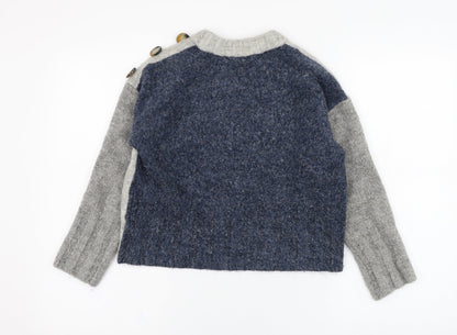Womens UK Size M Marks and Spencer Grey Pullover Jumper