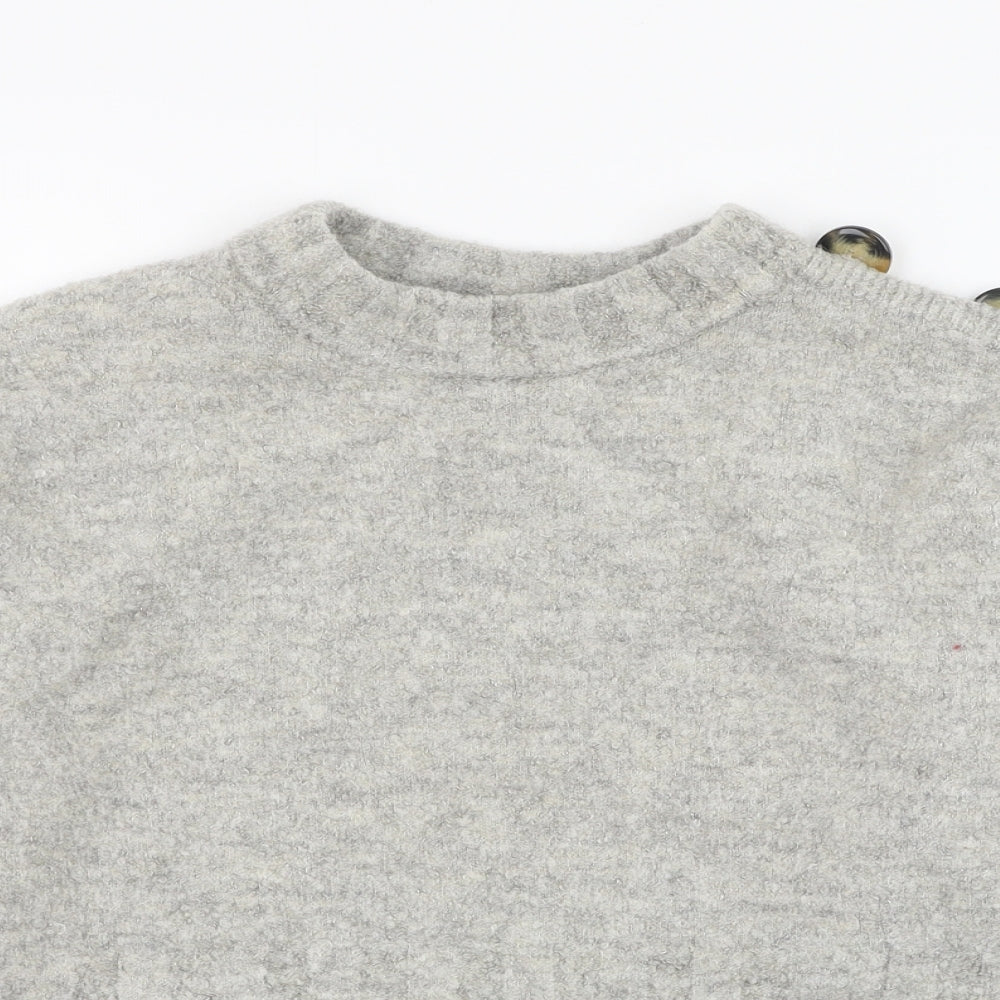 Womens UK Size M Marks and Spencer Grey Pullover Jumper