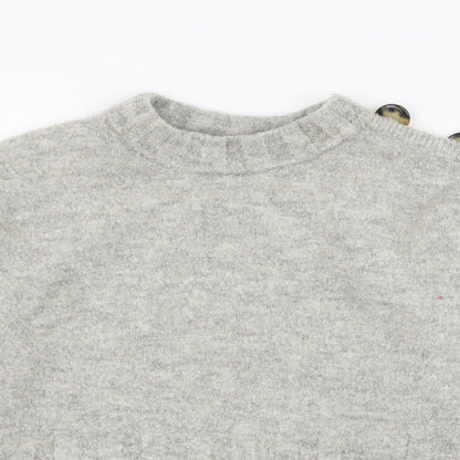 Womens UK Size M Marks and Spencer Grey Pullover Jumper