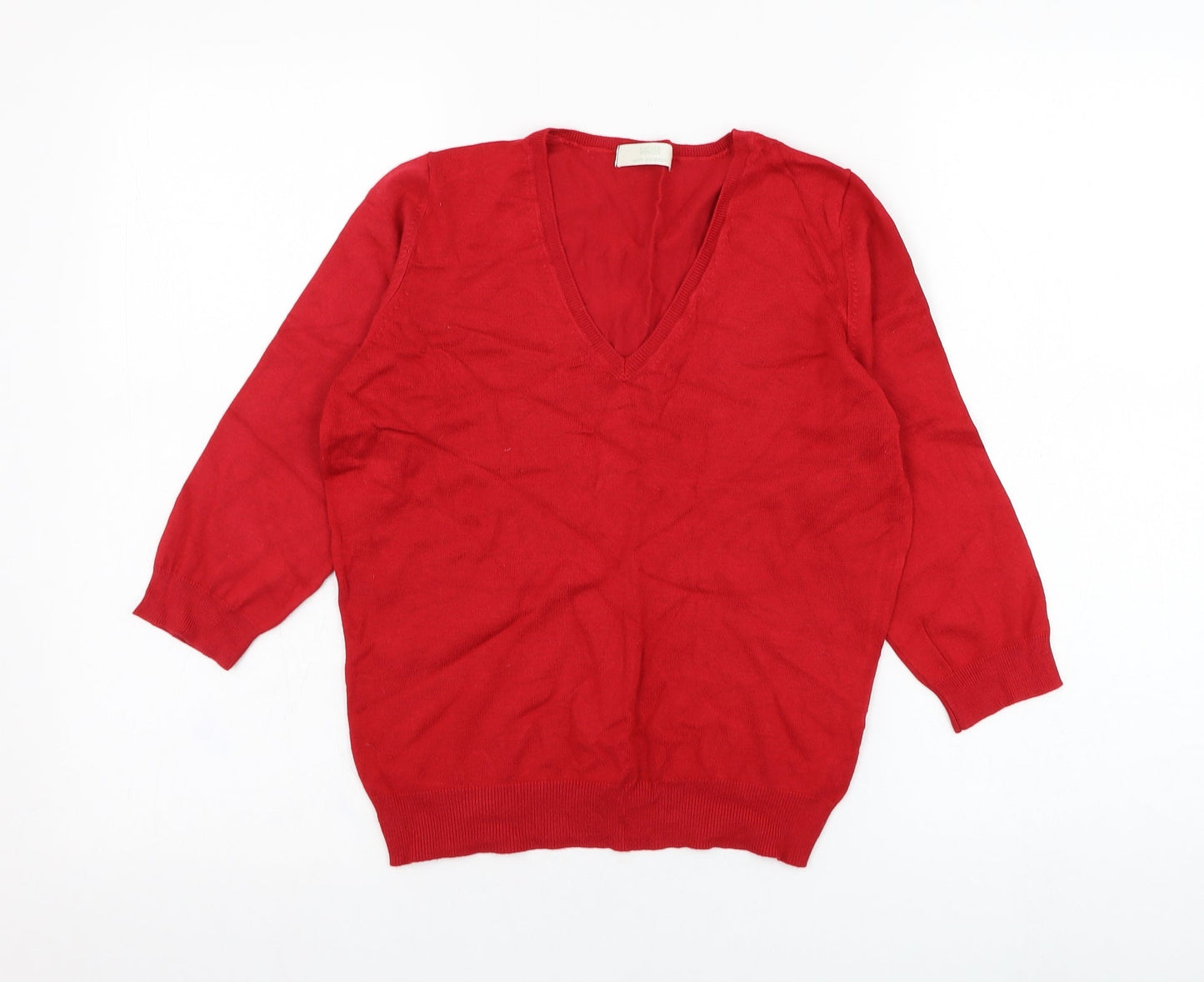 Womens UK Size 12 Marks and Spencer Red Pullover Jumper