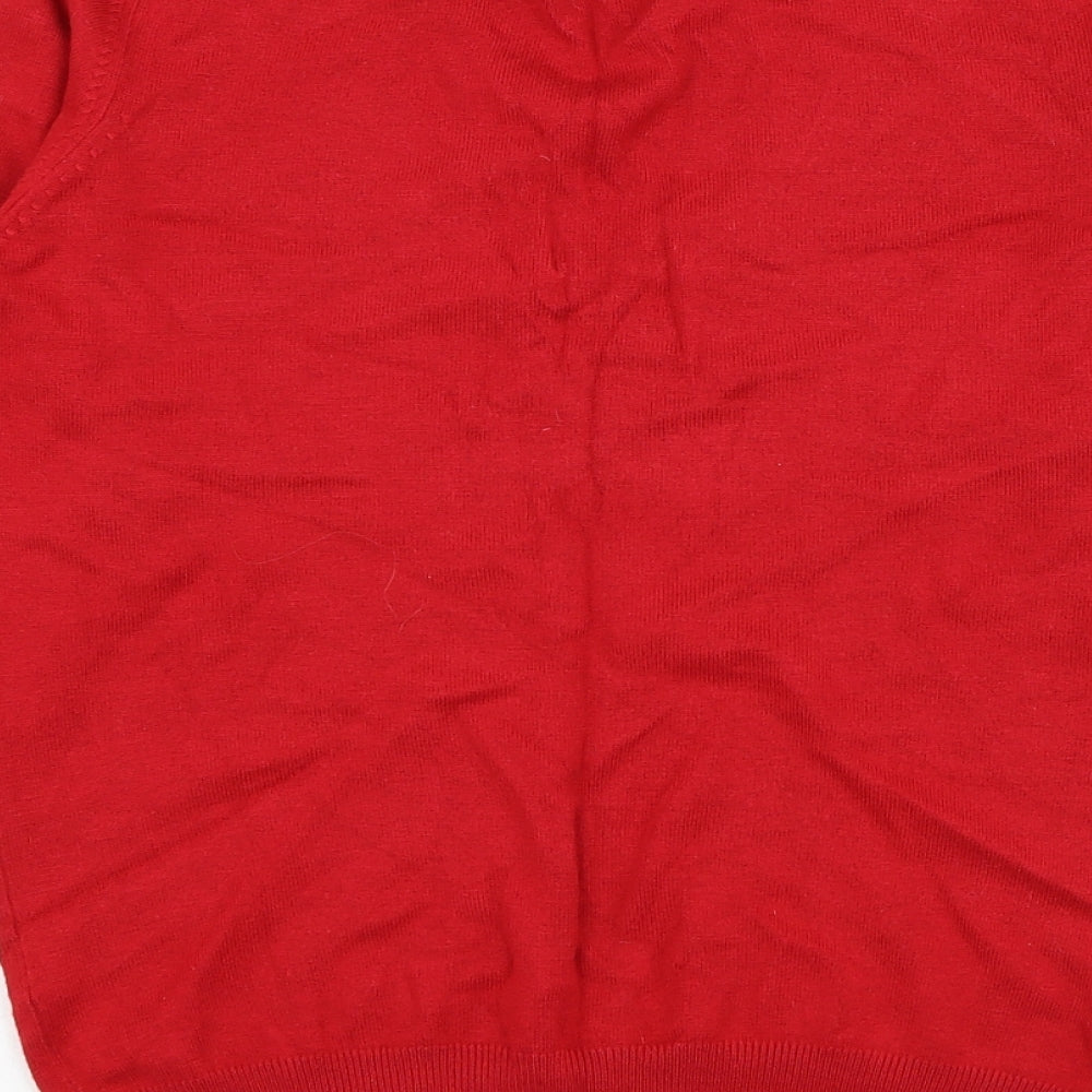 Womens UK Size 12 Marks and Spencer Red Pullover Jumper
